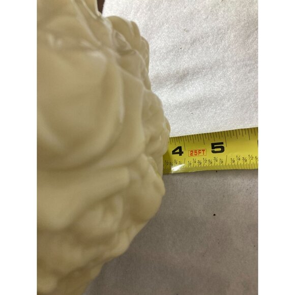 Vintage Floral Vase 6" Tall Intricate Rose Design Ivory Celluloid Composite - Picture 5 of 7